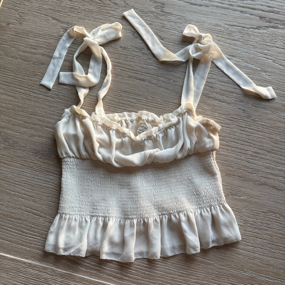 Wilfred Cream Ruffled Camisole